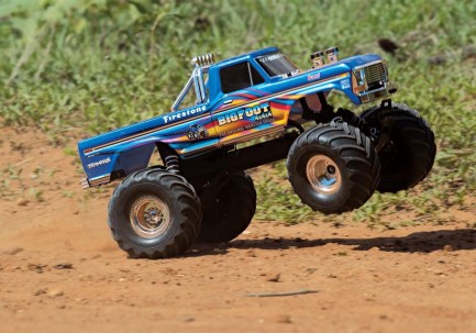 Traxxas Bigfoot No.1 Officially Licensed 2WD RTR 1/10 Monster Truck TQ Elektrikli Rc Model Araba Mavi (Batarya ve Şarj Aleti Dahil) - Thumbnail