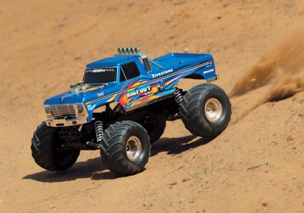 Traxxas Bigfoot No.1 Officially Licensed 2WD RTR 1/10 Monster Truck TQ Elektrikli Rc Model Araba Mavi (Batarya ve Şarj Aleti Dahil) - Thumbnail