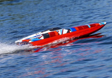 Traxxas DCB M41 Widebody Catamaran RC Tekne 6S Race Boat TQi & TSM Kırmızı Yeni Versiyon - Thumbnail