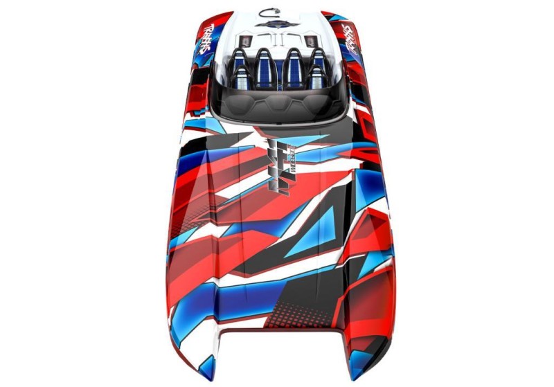 Traxxas DCB M41 Widebody Catamaran RC Tekne 6S Race Boat TQi & TSM Kırmızı Yeni Versiyon