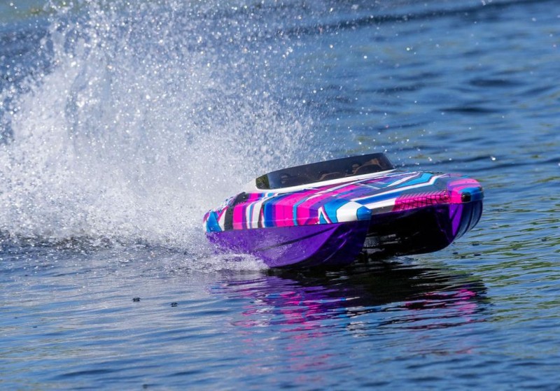 Traxxas DCB M41 Widebody Catamaran RC Tekne 6S Race Boat TQi & TSM Mor Yeni Versiyon