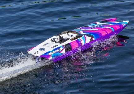 Traxxas DCB M41 Widebody Catamaran RC Tekne 6S Race Boat TQi & TSM Mor Yeni Versiyon - Thumbnail