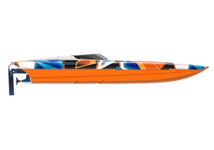 Traxxas DCB M41 Widebody Catamaran RC Tekne 6S Race Boat TQi & TSM Turuncu Yeni Versiyon - Thumbnail