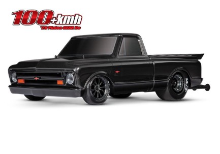 TRAXXAS - Traxxas Drag Slash 1/10 VXL Brushless 2WD RTR Truck w/TQi / 1967 Chevrolet C10 Body Elektrikli Model Araba Siyah