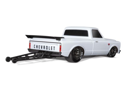 Traxxas Drag Slash 1/10 VXL Brushless 2WD RTR Truck w/TQi / 1967 Chevrolet C10 Body Elektrikli Model Araba Beyaz - Thumbnail