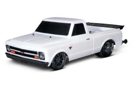 Traxxas Drag Slash 1/10 VXL Brushless 2WD RTR Truck w/TQi / 1967 Chevrolet C10 Body Elektrikli Model Araba Beyaz - Thumbnail