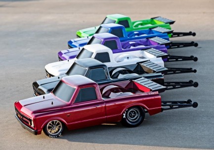 Traxxas Drag Slash 1/10 VXL Brushless 2WD RTR Truck w/TQi / 1967 Chevrolet C10 Body Elektrikli Model Araba Beyaz - Thumbnail