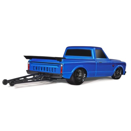 Traxxas Drag Slash 1/10 VXL Brushless 2WD RTR Truck w/TQi / 1967 Chevrolet C10 Body Elektrikli Model Araba Mavi - Thumbnail