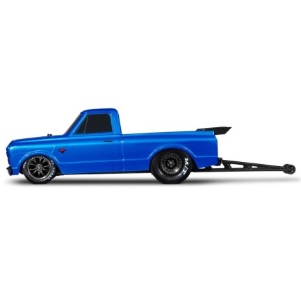 Traxxas Drag Slash 1/10 VXL Brushless 2WD RTR Truck w/TQi / 1967 Chevrolet C10 Body Elektrikli Model Araba Mavi - Thumbnail