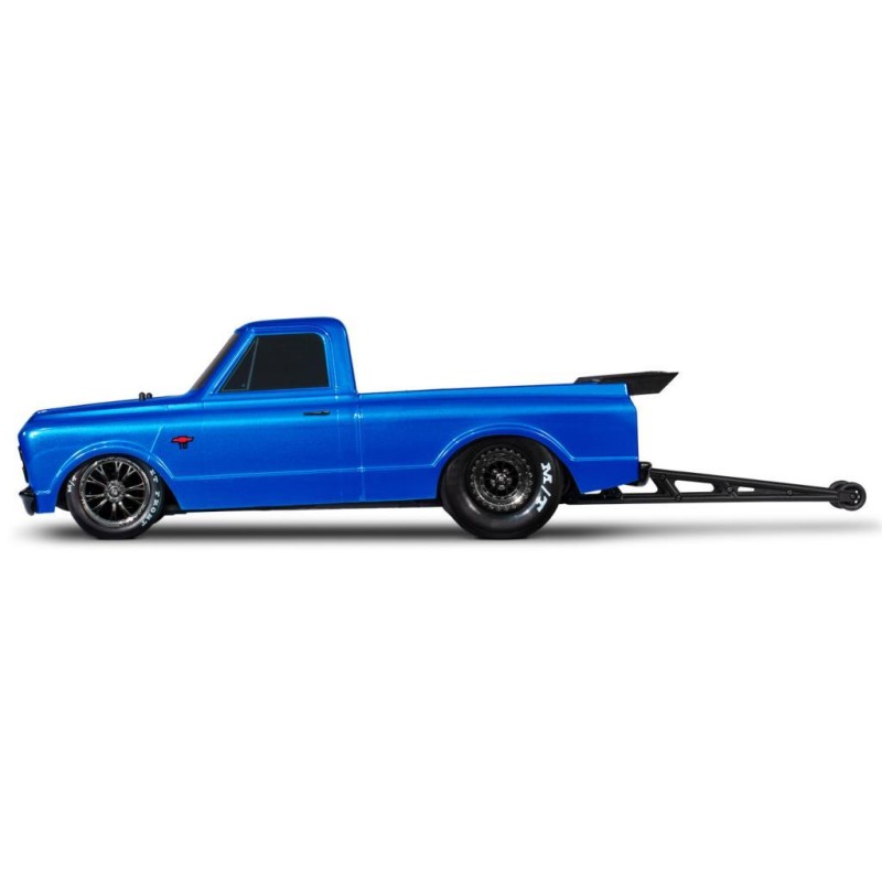 Traxxas Drag Slash 1/10 VXL Brushless 2WD RTR Truck w/TQi / 1967 Chevrolet C10 Body Elektrikli Model Araba Mavi