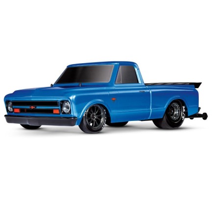 Traxxas Drag Slash 1/10 VXL Brushless 2WD RTR Truck w/TQi / 1967 Chevrolet C10 Body Elektrikli Model Araba Mavi - Thumbnail