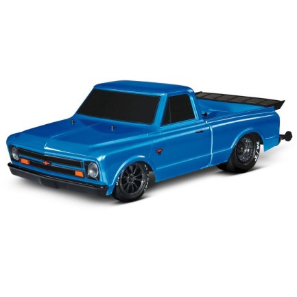 Traxxas Drag Slash 1/10 VXL Brushless 2WD RTR Truck w/TQi / 1967 Chevrolet C10 Body Elektrikli Model Araba Mavi - Thumbnail