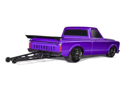 Traxxas Drag Slash 1/10 VXL Brushless 2WD RTR Truck w/TQi / 1967 Chevrolet C10 Body Elektrikli Model Araba Mor - Thumbnail