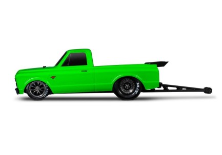 Traxxas Drag Slash 1/10 VXL Brushless 2WD RTR Truck w/TQi / 1967 Chevrolet C10 Body Elektrikli Model Araba Yeşil - Thumbnail