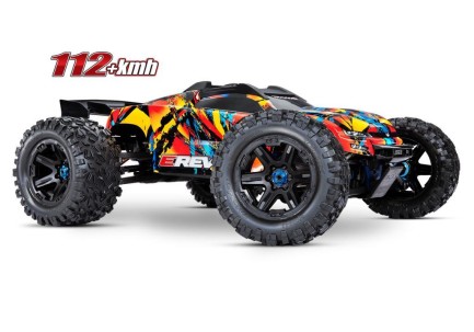 TRAXXAS - Traxxas E-Revo 2.0 4X4 VXL 6S 4WD Elektrikli Rc Model Araba Brushless RTR 1/10 TQi & TSM Solar Flare