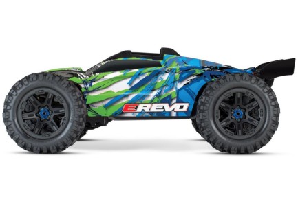 Traxxas E-Revo 2.0 4X4 VXL 6S 4WD Elektrikli Rc Model Araba Brushless RTR 1/10 TQi & TSM Yeşil - Thumbnail