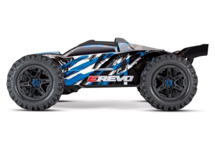 Traxxas E-Revo 2.0 4X4 VXL 6S 4WD Elektrikli Rc Model Araba Brushless RTR 1/10 TQi & TSM Mavi - Thumbnail