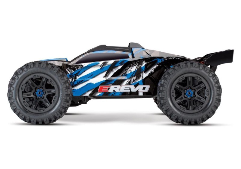 Traxxas E-Revo 2.0 4X4 VXL 6S 4WD Elektrikli Rc Model Araba Brushless RTR 1/10 TQi & TSM Mavi