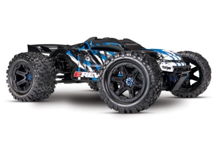 Traxxas E-Revo 2.0 4X4 VXL 6S 4WD Elektrikli Rc Model Araba Brushless RTR 1/10 TQi & TSM Mavi - Thumbnail