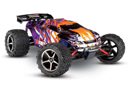 Traxxas E-Revo VXL 1/16 4WD Brushless RTR Truck Elektrikli Rc Model Araba TQi & TSM Mor ( Batarya ve Şarj Aleti Dahil ) - Thumbnail