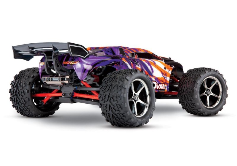 Traxxas E-Revo VXL 1/16 4WD Brushless RTR Truck Elektrikli Rc Model Araba TQi & TSM Mor ( Batarya ve Şarj Aleti Dahil )