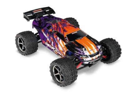 Traxxas E-Revo VXL 1/16 4WD Brushless RTR Truck Elektrikli Rc Model Araba TQi & TSM Mor ( Batarya ve Şarj Aleti Dahil ) - Thumbnail