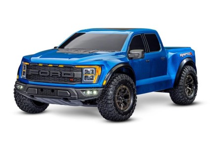 TRAXXAS - Traxxas Ford F-150 Raptor 4X4 VXL 4WD Elektrikli Rc Model Araba Arazi Offroad Brushless RTR 1/10 With 2.4Ghz Kumanda Mavi