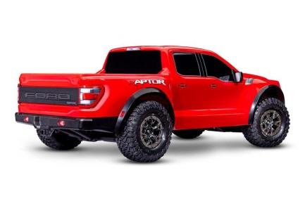 Traxxas Ford F-150 Raptor 4X4 VXL 4WD Elektrikli Rc Model Araba Arazi Offroad Brushless RTR 1/10 With 2.4Ghz Kumanda Kırmızı - Thumbnail