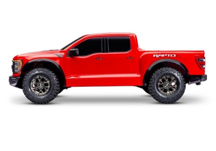 Traxxas Ford F-150 Raptor 4X4 VXL 4WD Elektrikli Rc Model Araba Arazi Offroad Brushless RTR 1/10 With 2.4Ghz Kumanda Kırmızı - Thumbnail