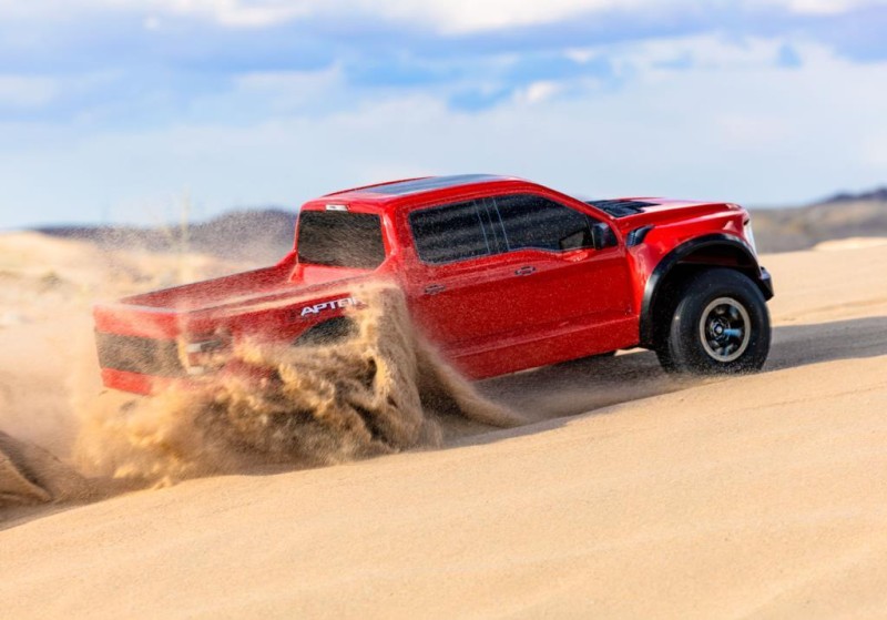 Traxxas Ford F-150 Raptor 4X4 VXL 4WD Elektrikli Rc Model Araba Arazi Offroad Brushless RTR 1/10 With 2.4Ghz Kumanda Kırmızı