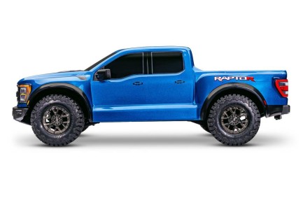 Traxxas Ford F-150 Raptor 4X4 VXL 4WD Elektrikli Rc Model Araba Arazi Offroad Brushless RTR 1/10 With 2.4Ghz Kumanda Mavi - Thumbnail