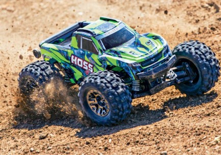 Traxxas Hoss 4X4 VXL 3S 4WD Brushless RTR 1/10 TQi & TSM Elektrikli Rc Model Araba Yeşil - Thumbnail