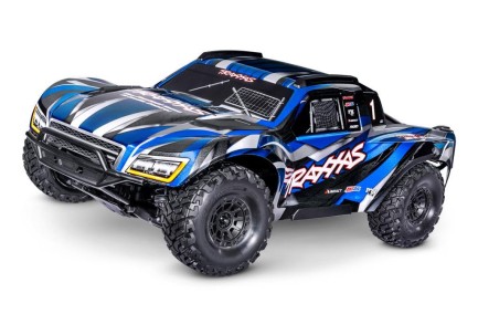 TRAXXAS - Traxxas Maxx Slash 6S 1/10 RTR 4X4 Brushless Short Course Truck w/TQi 2.4GHz Elektrikli Uzaktan Kumandalı Rc Model Araba & Link Module Mavi