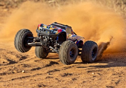 Traxxas Maxx WideMaxx 4X4 VXL 4WD Brushless RTR 1/10 Monster Truck TQi & TSM Elektrikli Rc Model Araba Kırmızı (Genişletilmiş Yeni Versiyon) - Thumbnail