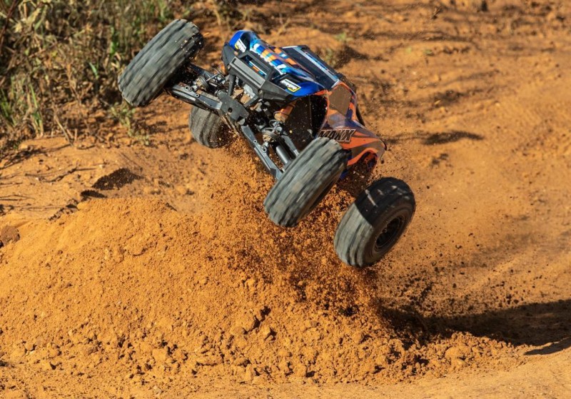 Traxxas Maxx WideMaxx 4X4 VXL 4WD Brushless RTR 1/10 Monster Truck TQi & TSM Elektrikli Rc Model Araba Kırmızı (Genişletilmiş Yeni Versiyon)