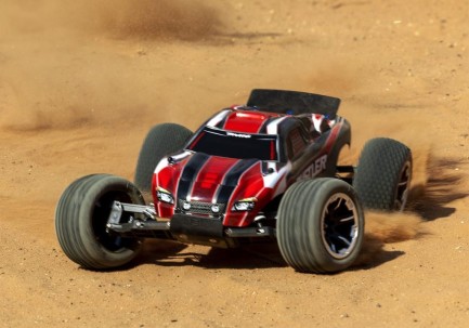 Traxxas Rustler 1/10 RTR Stadium Truck 2WD XL-5 ESC & TQ 2.4Ghz Elektrikli Rc Model Araba Kırmızı ( Batarya ve Şarj Aleti Dahil ) Yeni Versiyon - Thumbnail