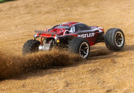 Traxxas Rustler 1/10 RTR Stadium Truck 2WD XL-5 ESC & TQ 2.4Ghz Elektrikli Rc Model Araba Kırmızı ( Batarya ve Şarj Aleti Dahil ) Yeni Versiyon - Thumbnail