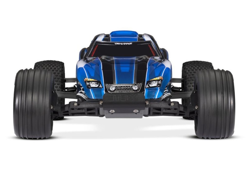 Traxxas Rustler 1/10 RTR Stadium Truck 2WD XL-5 ESC & TQ 2.4Ghz Elektrikli Rc Model Araba Mavi ( Batarya ve Şarj Aleti Dahil ) Yeni Versiyon