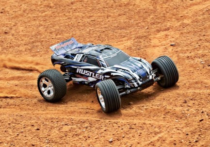 Traxxas Rustler 1/10 RTR Stadium Truck 2WD XL-5 ESC & TQ Elektrikli Rc Model Araba Mavi ( Batarya ve Şarj Aleti Dahil ) - Thumbnail