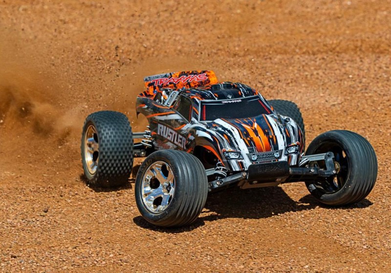 Traxxas Rustler 1/10 RTR Stadium Truck 2WD XL-5 ESC & TQ Elektrikli Rc Model Araba ( Batarya ve Şarj Aleti Dahil )