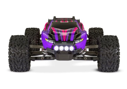 Traxxas Rustler 4X4 1/10 RTR Stadium Truck w/LED Light Set TQ 2.4GHz Radio Elektrikli Rc Model Araba Mor (Batarya ve Şarj Aleti Dahildir) - Thumbnail