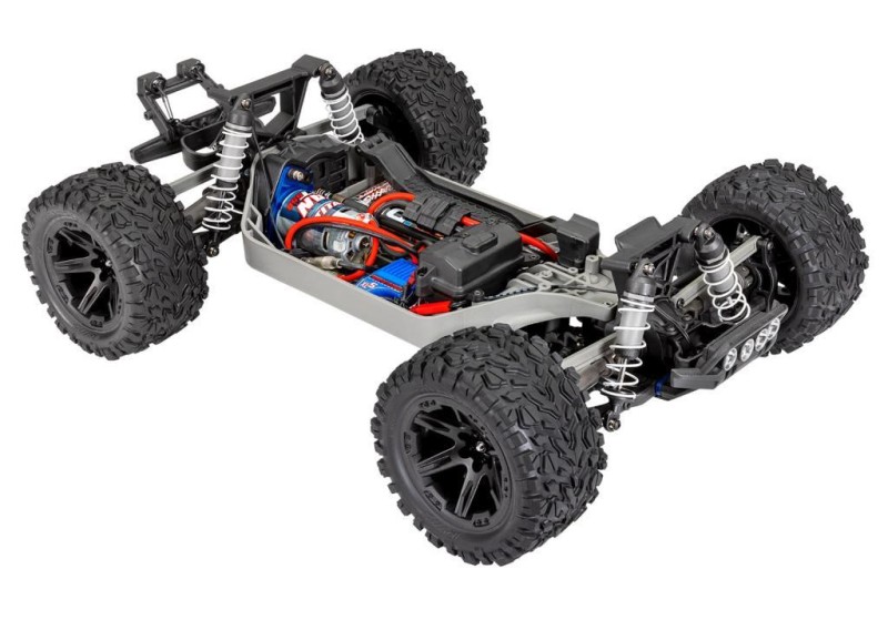 Traxxas Rustler 4X4 1/10 RTR Stadium Truck w/LED Light Set TQ 2.4GHz Radio Elektrikli Rc Model Araba Mor (Batarya ve Şarj Aleti Dahildir)