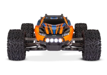 Traxxas Rustler 4X4 1/10 RTR Stadium Truck w/LED Light Set TQ 2.4GHz Radio Elektrikli Rc Model Araba Turuncu (Batarya ve Şarj Aleti Dahildir) - Thumbnail