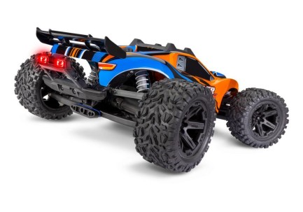 Traxxas Rustler 4X4 1/10 RTR Stadium Truck w/LED Light Set TQ 2.4GHz Radio Elektrikli Rc Model Araba Turuncu (Batarya ve Şarj Aleti Dahildir) - Thumbnail