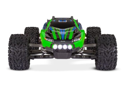 Traxxas Rustler 4X4 1/10 RTR Stadium Truck w/LED Light Set TQ 2.4GHz Radio Elektrikli Rc Model Araba Yeşil (Batarya ve Şarj Aleti Dahildir) - Thumbnail