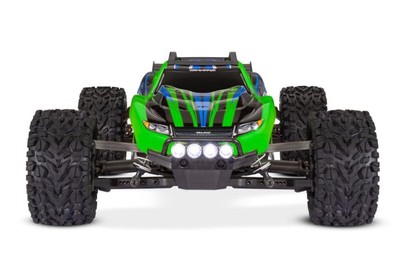 Traxxas Rustler 4X4 1/10 RTR Stadium Truck w/LED Light Set TQ 2.4GHz Radio Elektrikli Rc Model Araba Yeşil (Batarya ve Şarj Aleti Dahildir)