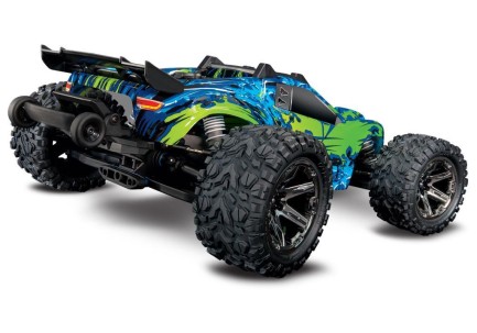 Traxxas Rustler 4X4 VXL Brushless RTR 1/10 TQi & TSM Elektrikli Rc Model Araba Yeşil - Thumbnail