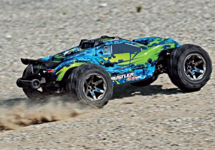 Traxxas Rustler 4X4 VXL Brushless RTR 1/10 TQi & TSM Elektrikli Rc Model Araba Yeşil - Thumbnail