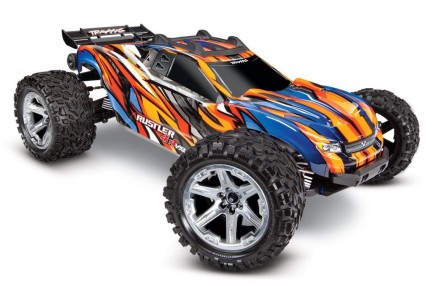 Traxxas Rustler 4X4 VXL Brushless RTR 1/10 TQi & TSM Elektrikli Rc Model Araba Turuncu - Thumbnail