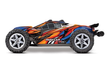 Traxxas Rustler 4X4 VXL Brushless RTR 1/10 TQi & TSM Elektrikli Rc Model Araba Turuncu - Thumbnail